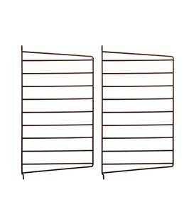 String System Wandleiter, 2er Set, 50 x 30 cm, Braun