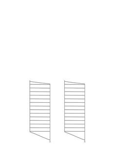 String System Bodenleiter, 2er Set, 85 x 30 cm, Dunkelgrau