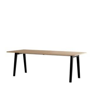New Modern Esstisch rechteckig, Metall/Holz
