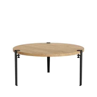 Tiptoe Couchtisch Brooklyn, Eichenfurnier, Graphitschwarz