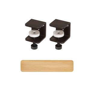 Tiptoe Wandregal Eiche massiv, Wandregal 90 cm, Patinierter Stahl