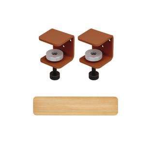 Tiptoe Wandregal Eiche massiv, Wandregal 90 cm, TipToe x HEJU - Zimtbraun