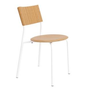 SSD Stuhl, Metall/Holz, Eiche, Wolkenweiß