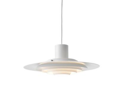P376 Pendelleuchte, KF1 (Ø 47,5 cm), Weiß matt