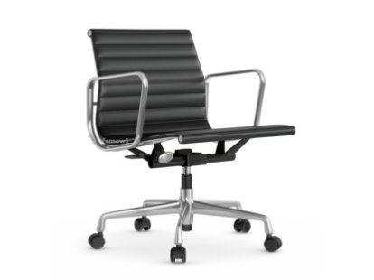 Aluminium Chair EA 117, Poliert, Leder (Standard), Asphalt