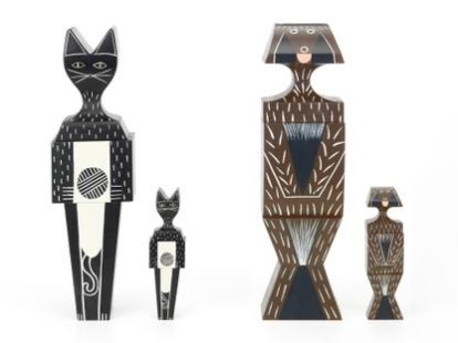 Wooden Dolls Cat & Dog