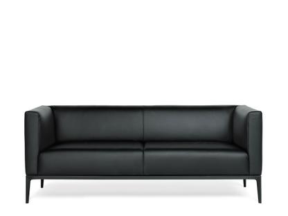 Jaan Sofa 780 2,5 Sitzer (H 70 x B 180 x T 78 cm)|Leder Select schwarz|Matt-pulverbeschichtet schwarz